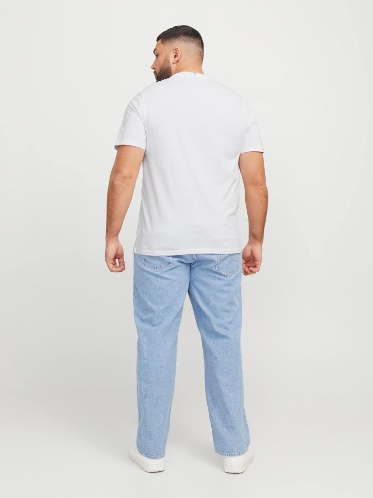 JACK&JONES PLUS JORFREDERIKSBERG BOX TEE SS C.N PLS (4 kleuren)