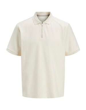 JACK&JONES PLUS JPRCCRONNIE SS ZIP POLO PLS (3 kleuren)