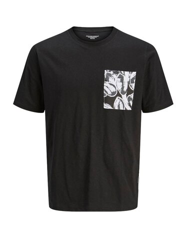 JACK&JONES PLUS JORSPLIT AOP POCKET TEE SS CREW NE PLS