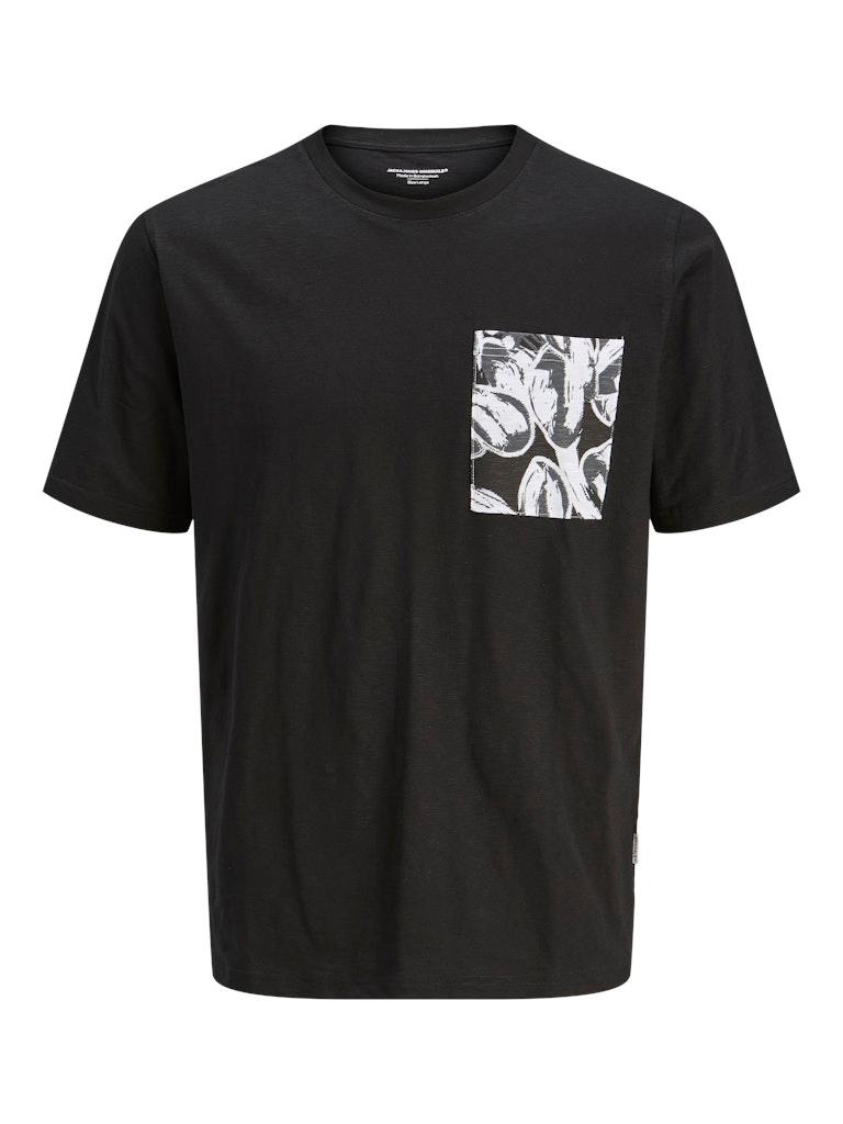 JACK&JONES PLUS JORSPLIT AOP POCKET TEE SS CREW NE PLS