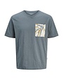 JACK&JONES PLUS JORSPLIT AOP POCKET TEE SS CREW NE PLS