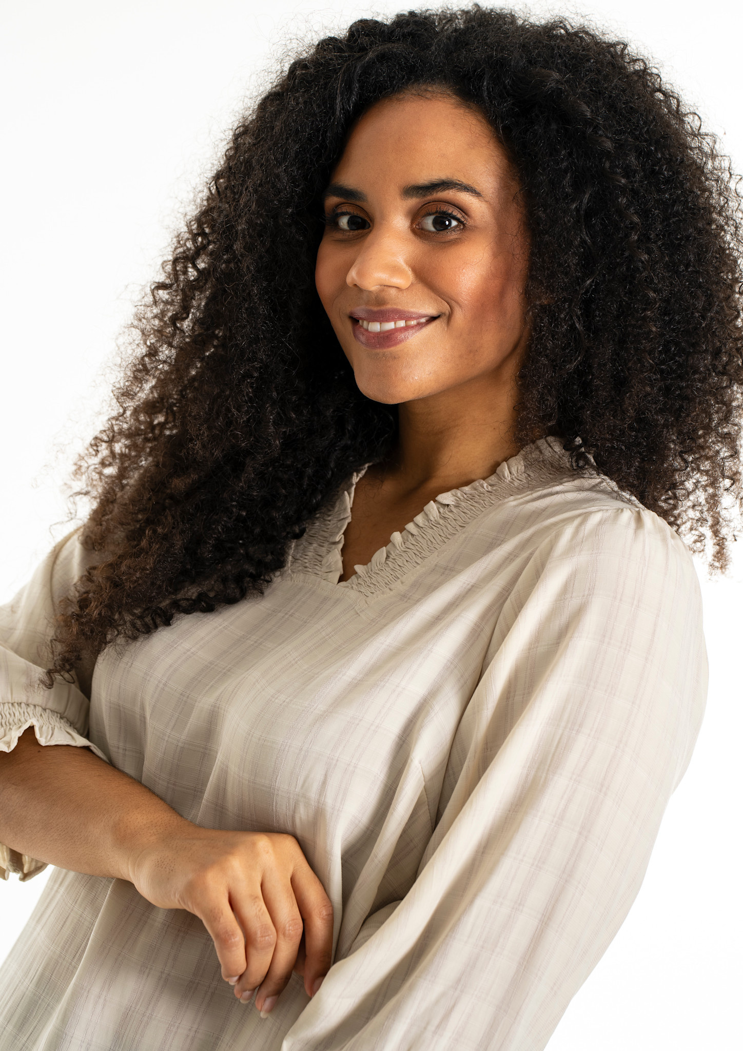 Studio SFeodora Blouse with smock neck