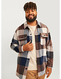 JACK&JONES PLUS JJEBRADLEY OLLIE OVERSHIRT LS NOOS PLS (2 varianten)