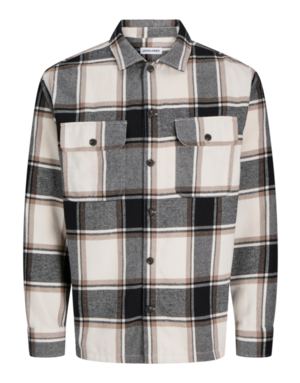 JACK&JONES PLUS JJECHARGE OVERSHIRT LS SN PLS