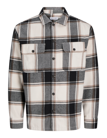 JACK&JONES PLUS JJECHARGE OVERSHIRT LS SN PLS