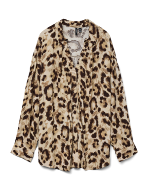Vero Moda Curve VMCANNA LS ROUCHING SHIRT WVN GA CUR