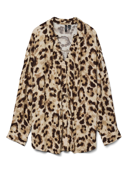 Vero Moda Curve VMCANNA LS ROUCHING SHIRT WVN GA CUR