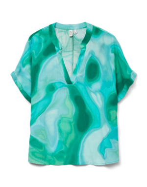 Vero Moda Curve VMCVADE S/S V-NECK TOP WVN LCS CUR