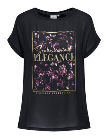 ONLY CARMAKOMA CARVIGGA S/S AOP TEE JRS BF