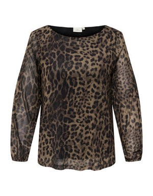ONLY CARMAKOMA CARFOREST LIFE L/S BOATNECK TOP JRS