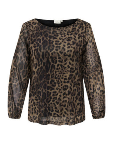 ONLY CARMAKOMA CARFOREST LIFE L/S BOATNECK TOP JRS