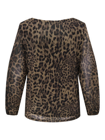 ONLY CARMAKOMA CARFOREST LIFE L/S BOATNECK TOP JRS