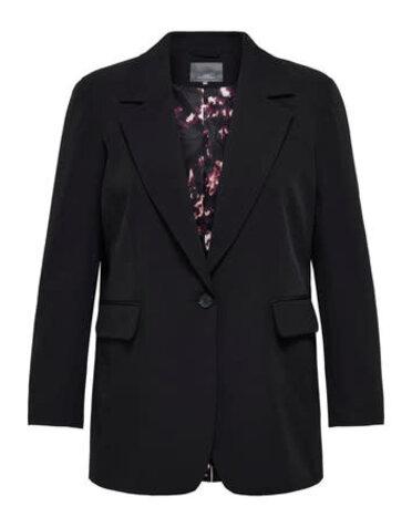 ONLY CARMAKOMA CARLANA-BERRY DETAIL L/S OVS BLAZER TLR