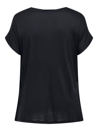 ONLY CARMAKOMA CARVIGGA S/S AOP TEE JRS BF