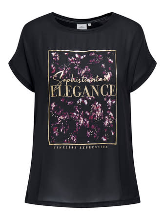 ONLY CARMAKOMA CARVIGGA S/S AOP TEE JRS BF