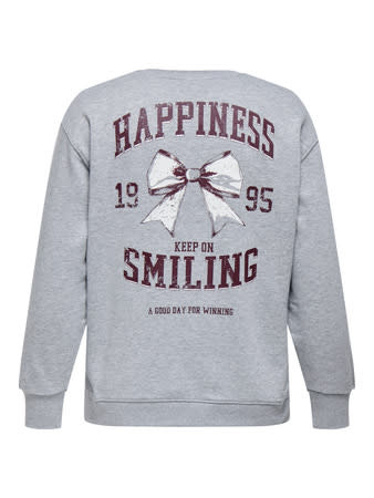 ONLY CARMAKOMA CARIGGY L/S O-NECK SWEAT JRS