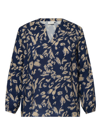 ONLY CARMAKOMA CARJYTTE LIFE LS TOP AOP BF