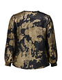 ONLY CARMAKOMA CARDIXIE LS-VNECK  TOP AOP