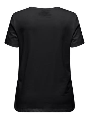 ONLY CARMAKOMA CARROLL LIFE SS O-NECK REG TEE LC JRS