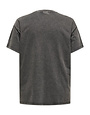 ONLY CARMAKOMA CARTULINA S/S PEARL EMB. TOP BOX JRS