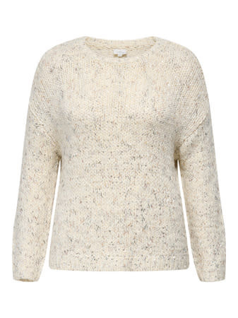 ONLY CARMAKOMA CARWINTER LS SEQUINS O-NECK KNT