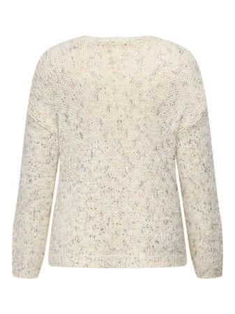 ONLY CARMAKOMA CARWINTER LS SEQUINS O-NECK KNT