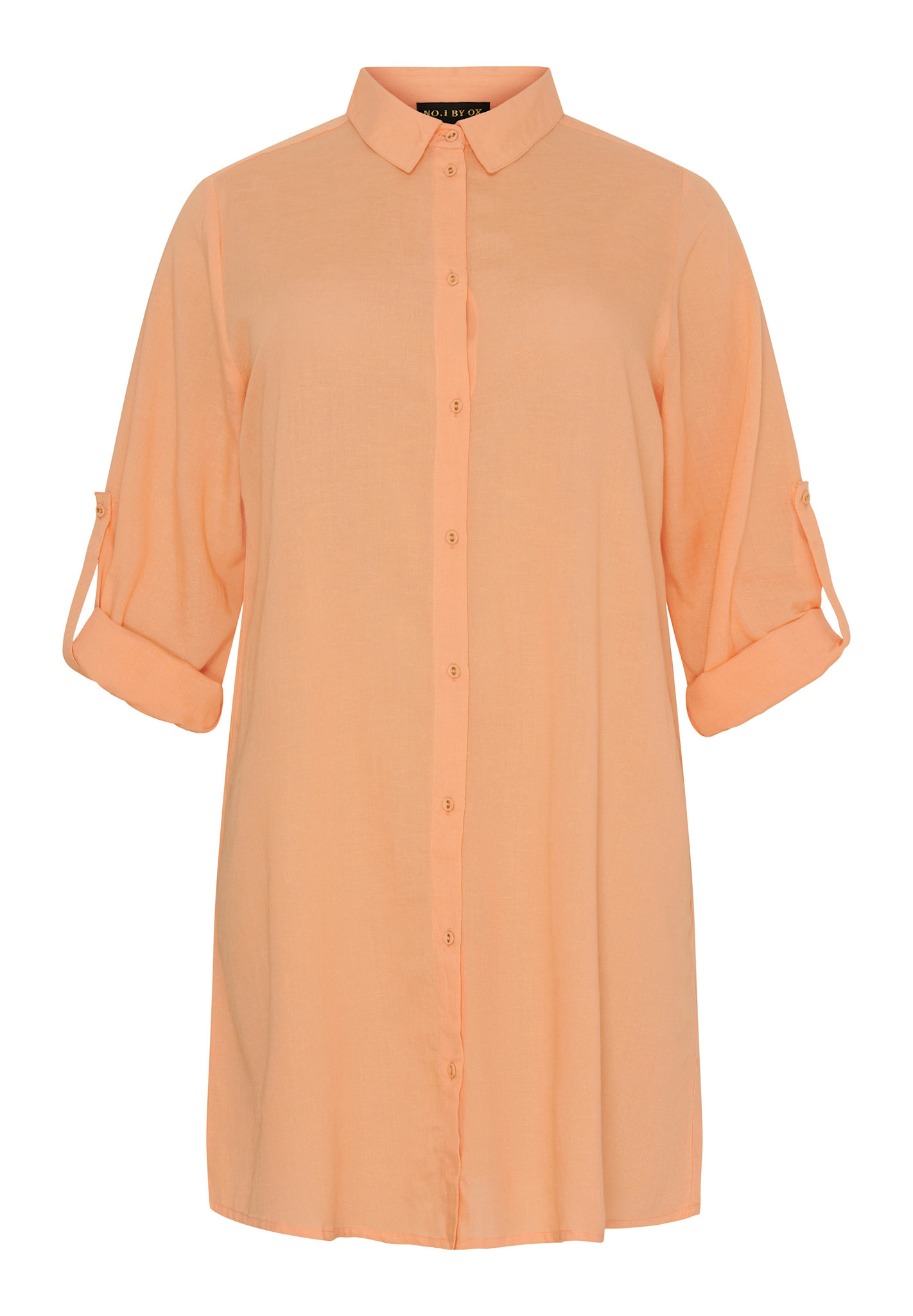 NO. 1 BY OX Long shirt w turn up sleeves