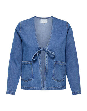 ONLY CARMAKOMA CARJENNA L/S BOW JACKET DNM GUA
