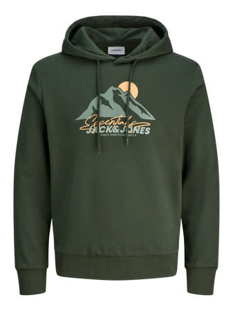 JACK&JONES PLUS JJSUN SWEAT HOOD PLS (3 kleuren)