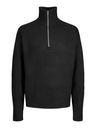 JACK&JONES PLUS JOROLLIE KNIT HALF ZIP PLS