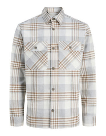JACK&JONES PLUS JPRRAYLE MELANGE CHECK L/S OVERSHI PLS