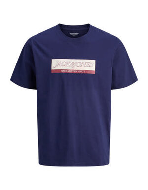 JACK&JONES PLUS JORINWOOD BLOCK BRANDING TEE SS CN PLS