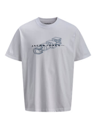JACK&JONES PLUS JCOFUSION BIG BRANDING TEE SS CREW PLS (3 kleuren)