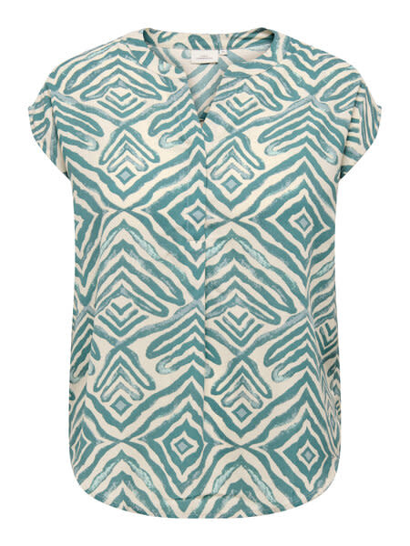 ONLY CARMAKOMA CARSHILLA SL SHIRT AOP VIS BS