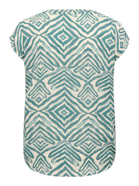 ONLY CARMAKOMA CARSHILLA SL SHIRT AOP VIS BS