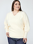 NO. 1 BY OX Sweater V neck w balllon sleeves (2 kleuren)