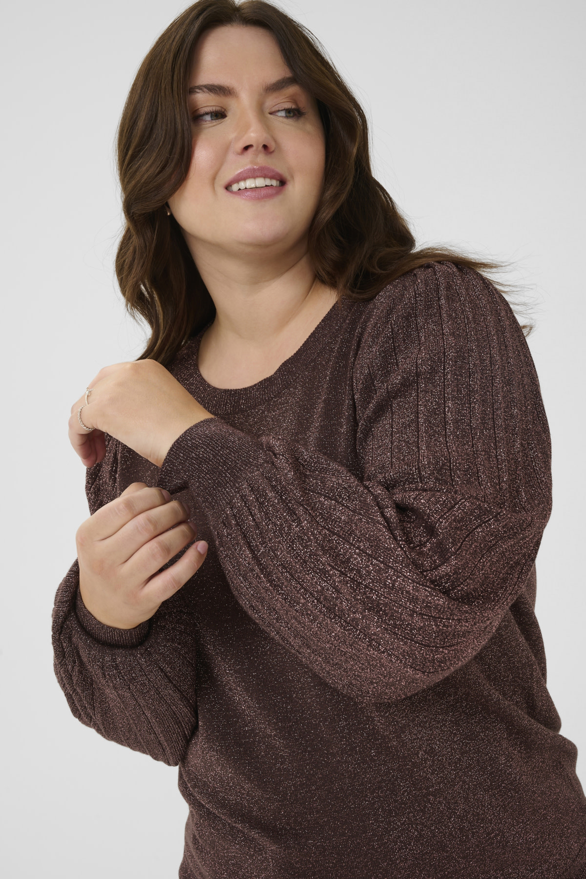 Kaffe Curve KCregitta Pleat LS Pullover