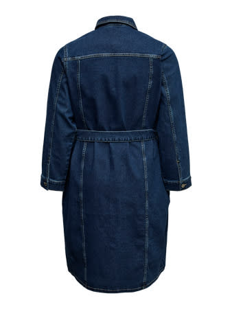 Vero Moda Curve VMCTELLY LS BNK  DNM DRESS VI3531 CUR