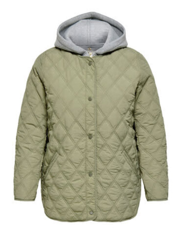 ONLY CARMAKOMA CARRISSO LIFE HOOD QUILT JACKET OTW