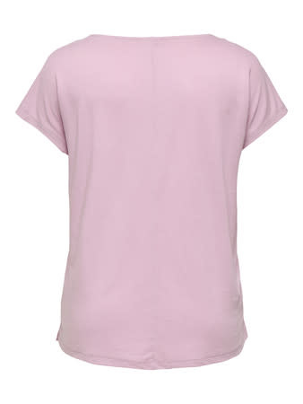 ONLY CARMAKOMA CARNICKY LIFE CAPSLEEVE V-NECK TOP JRS