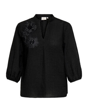 ONLY CARMAKOMA CARLYNE LIFE 3/4 V-NECK TOP WVN