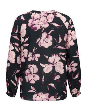 ONLY CARMAKOMA CARLINKA LIFE 3/4 O-NECK TOP AOP