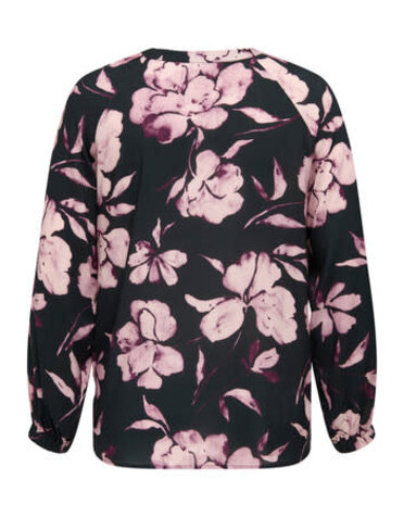 ONLY CARMAKOMA CARLINKA LIFE 3/4 O-NECK TOP AOP