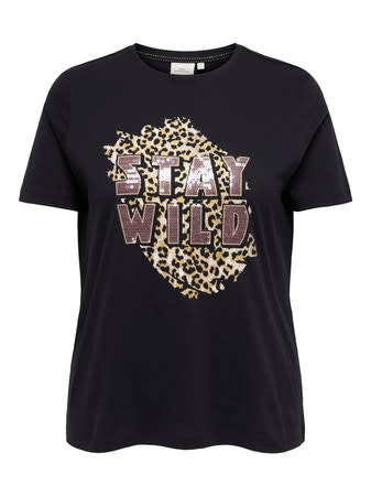 ONLY CARMAKOMA CARCHRISTA S/S O-NECK JEANS FIT TEE JRS