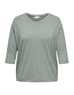 ONLY CARMAKOMA CARLINA 3/4 SLEEVE V-NECK BLOUSE JRS (2 kleuren)