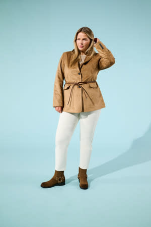 ONLY CARMAKOMA CAREMILY STRETCH HW STRAIGT ANK DNM