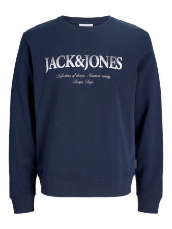 JACK&JONES PLUS JJDEVIN DAYTONA PRINT SWEAT CREW N PLS (3 kleuren)
