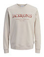 JACK&JONES PLUS JJDEVIN DAYTONA PRINT SWEAT CREW N PLS (3 kleuren)