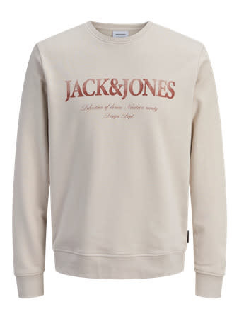 JACK&JONES PLUS JJDEVIN DAYTONA PRINT SWEAT CREW N PLS (3 kleuren)