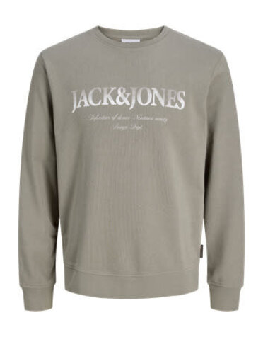JACK&JONES PLUS JJDEVIN DAYTONA PRINT SWEAT CREW N PLS (3 kleuren)